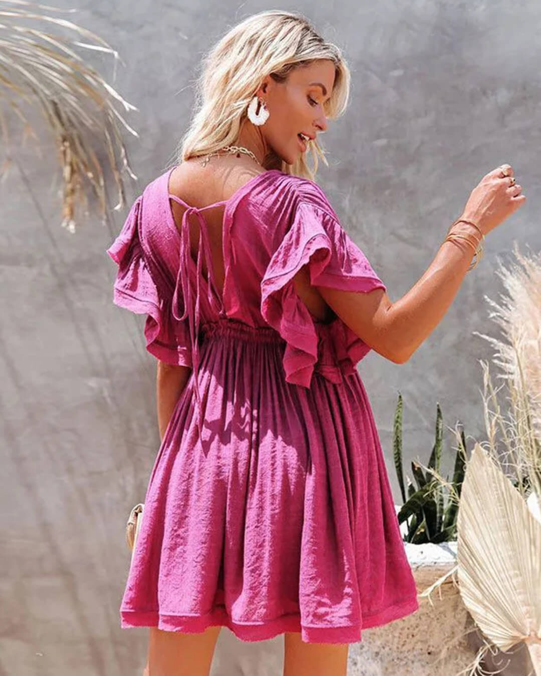 Anabelle Babydoll Boho Mini Dress