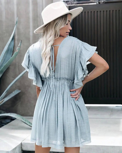 Anabelle Babydoll Boho Mini Dress
