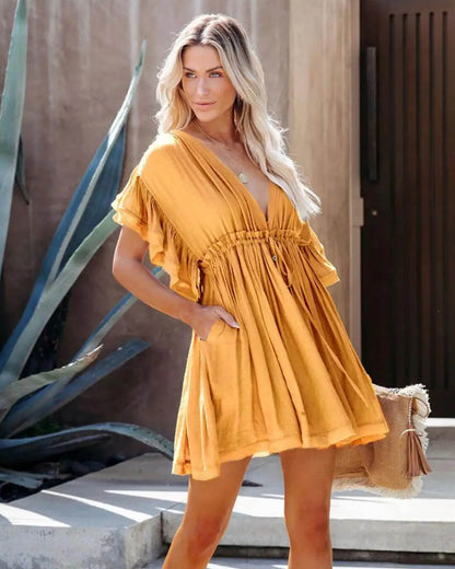 Anabelle Babydoll Boho Mini Dress