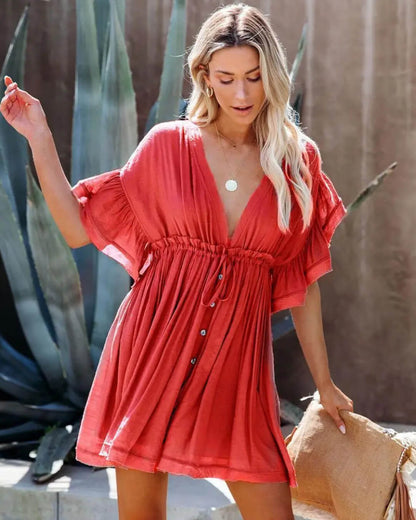 Anabelle Babydoll Boho Mini Dress