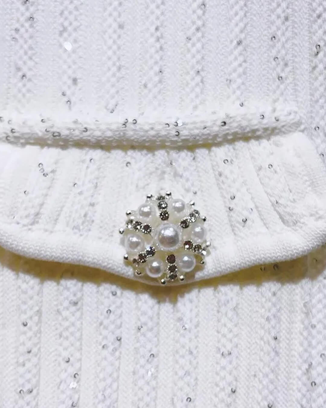 Bianca Sequined Knit Mini Dress