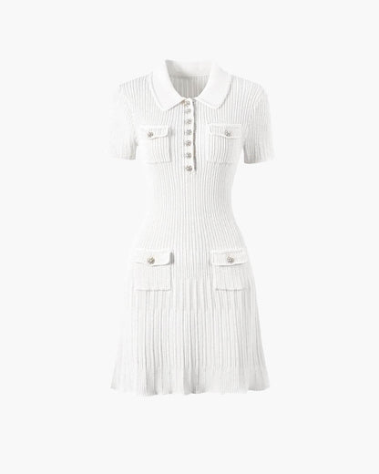 Bianca Sequined Knit Mini Dress