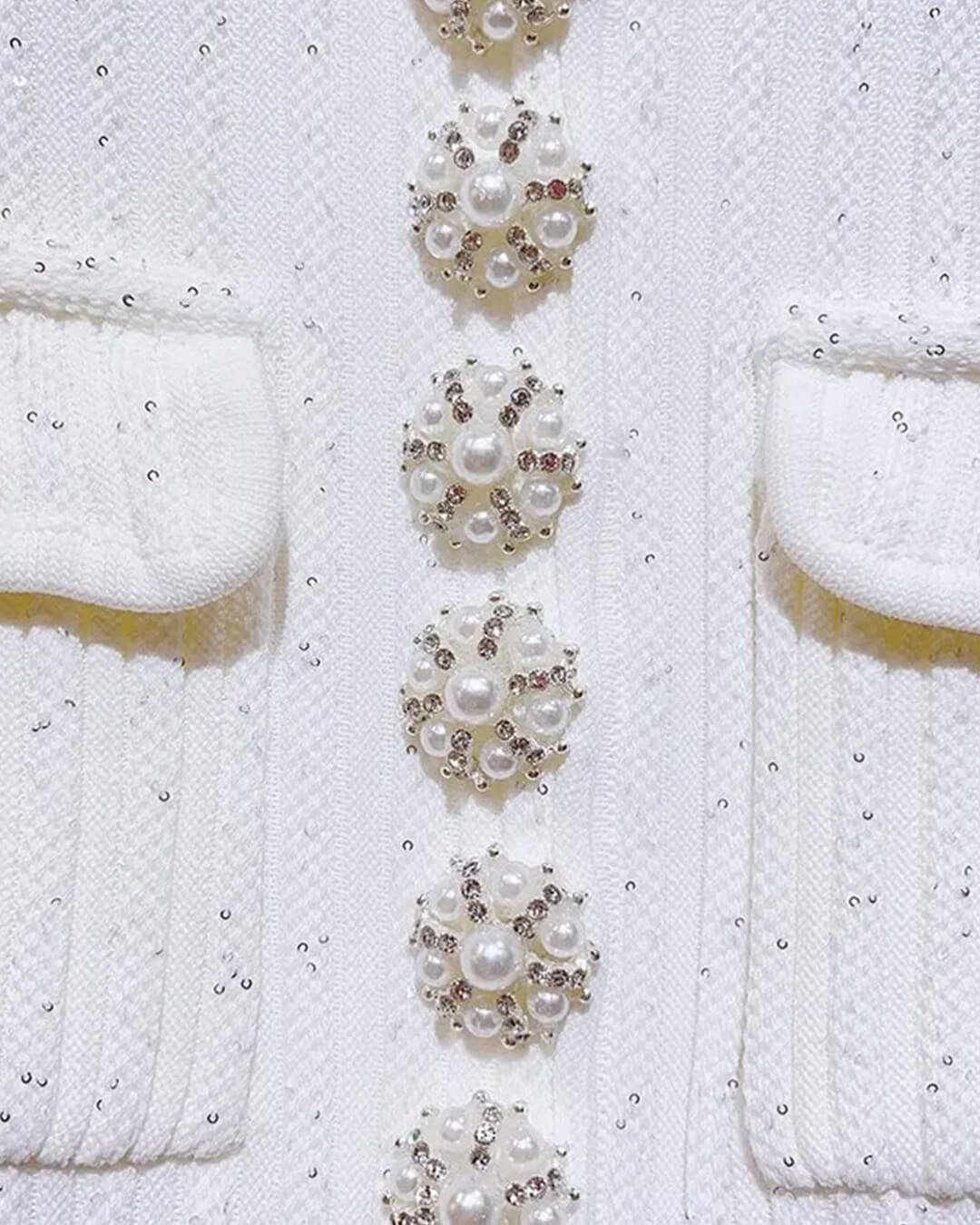 Bianca Sequined Knit Mini Dress
