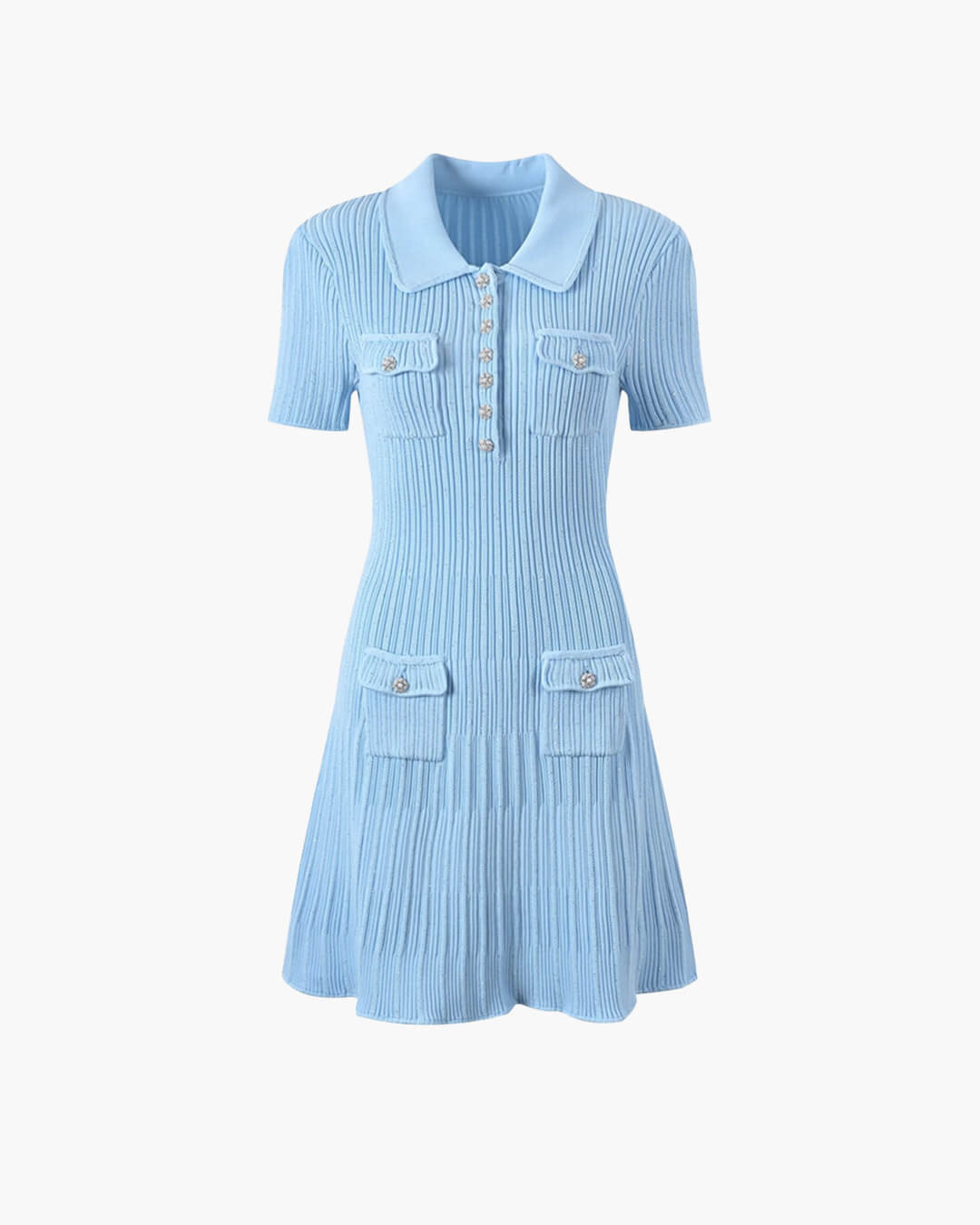 Bianca Sequined Knit Mini Dress