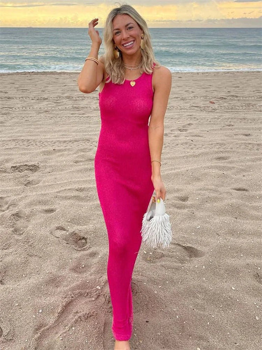 Kaila Sequin Sleeveless Maxi Dress