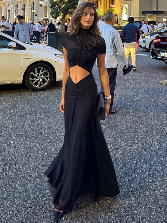 Miranda Ruched Bodycon Maxi Dress