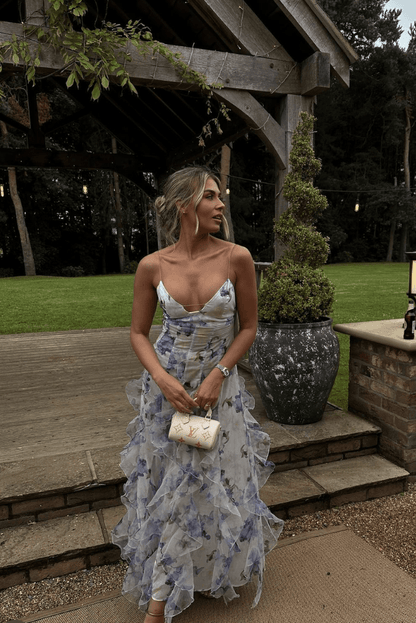 Shirley Floral Ruffle Maxi Dress