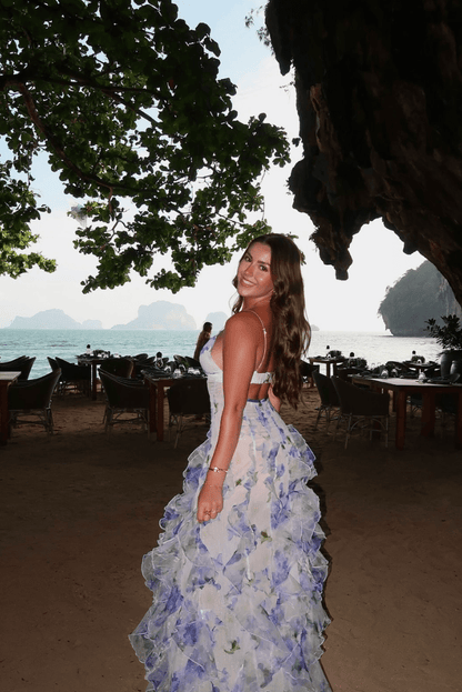 Shirley Floral Ruffle Maxi Dress