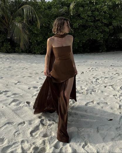Daniela Asymmetric Maxi Dress
