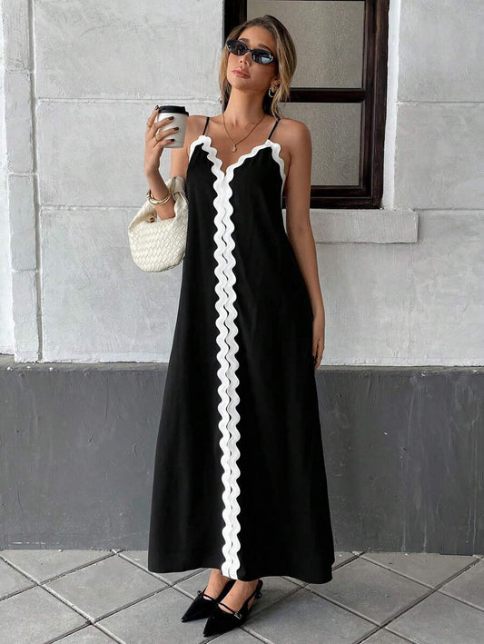 Nina Contrast Maxi Dress