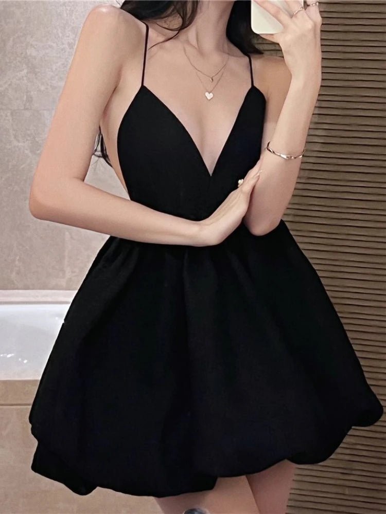 Isabella V Neck Layered Mini Dress