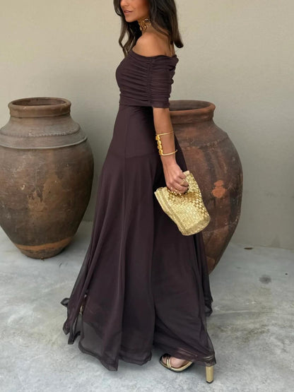 Anya Draped Maxi Dress