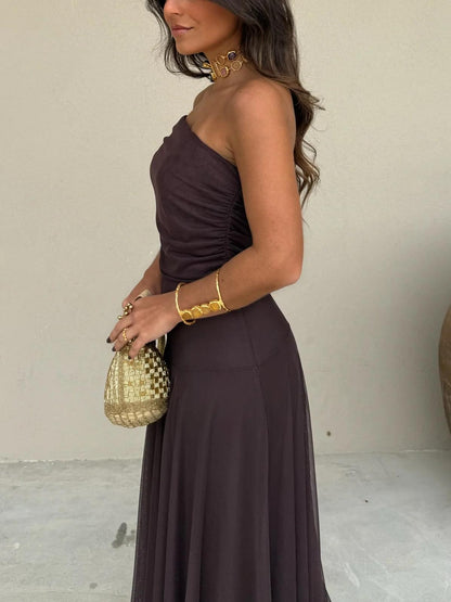 Anya Draped Maxi Dress