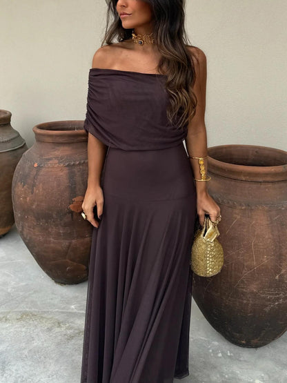 Anya Draped Maxi Dress