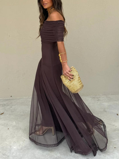Anya Draped Maxi Dress