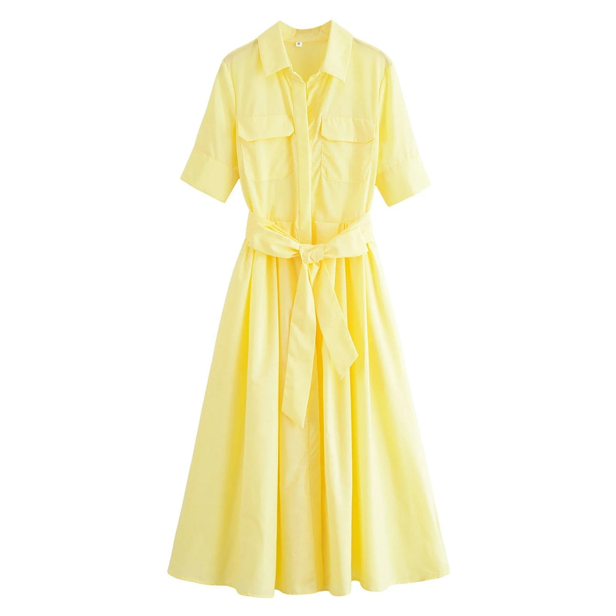 Ariane Belted Shirt Midi Dress