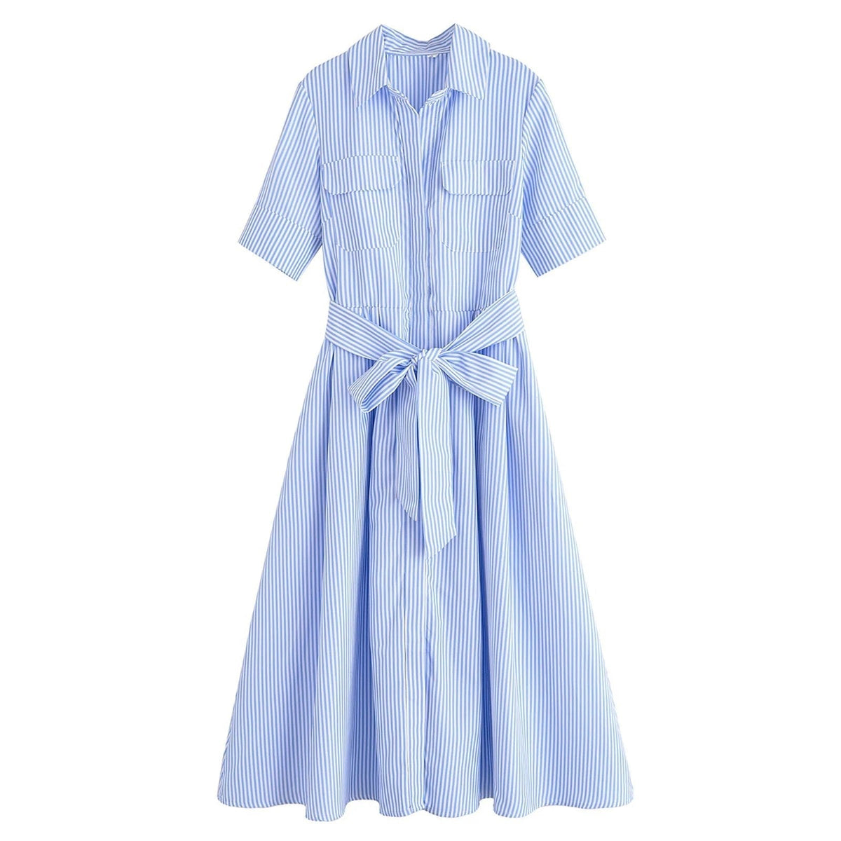 Ariane Belted Shirt Midi Dress