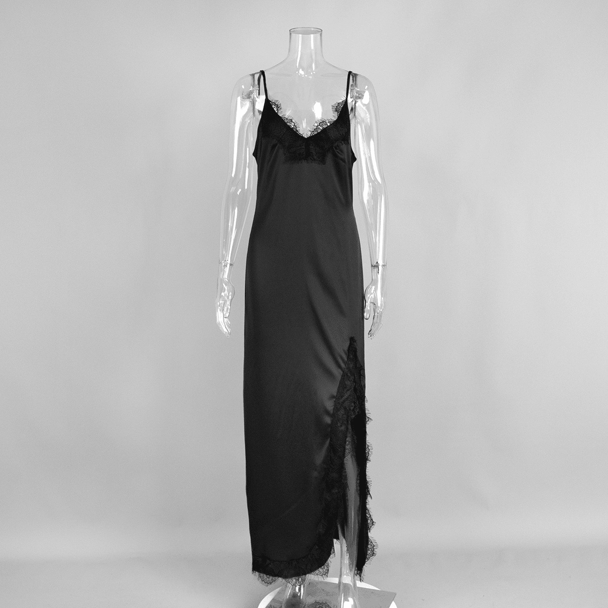 Ahlam Halter Lace Maxi Dress