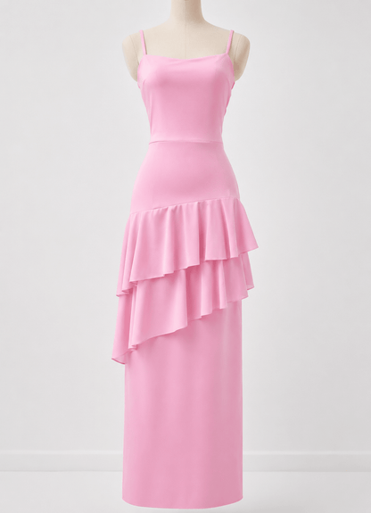 Bianca Backless Spaghetti Strap Maxi Dress
