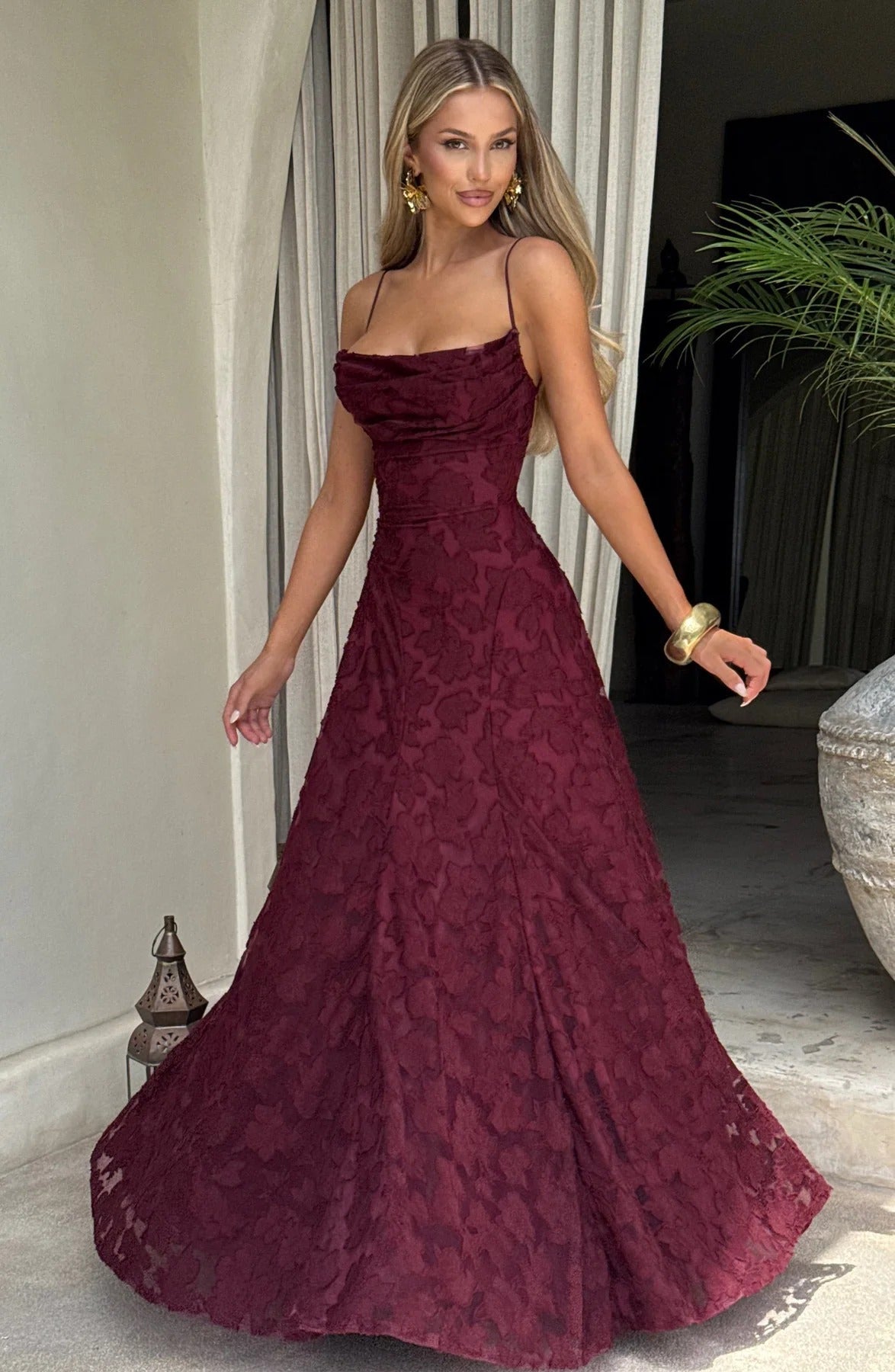 Brielle Sleeveless Floral Maxi Dress
