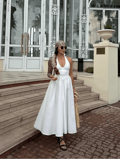 Celeste Halter Midi Dress
