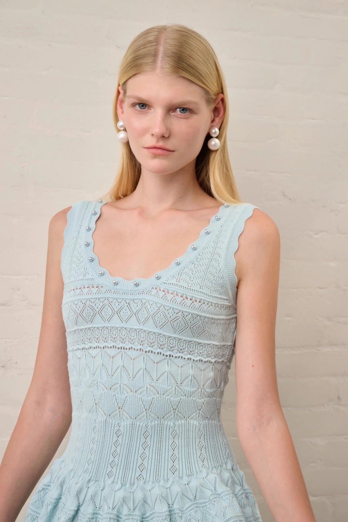 Esther Hollow-Out Knitted Midi Dress