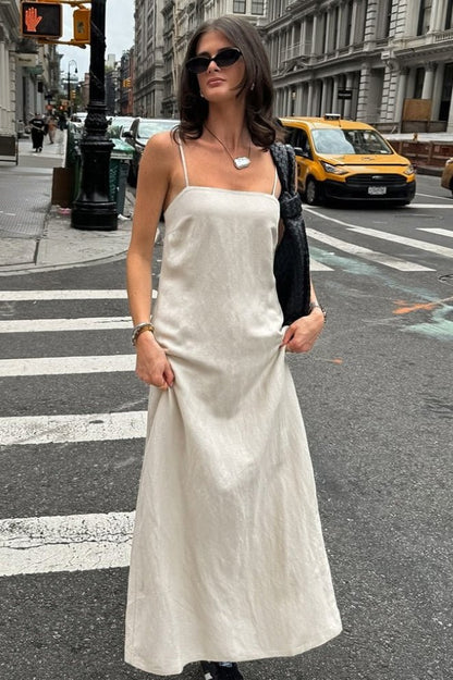 Charmaine Square Neck Loose-Fitting Maxi Dress