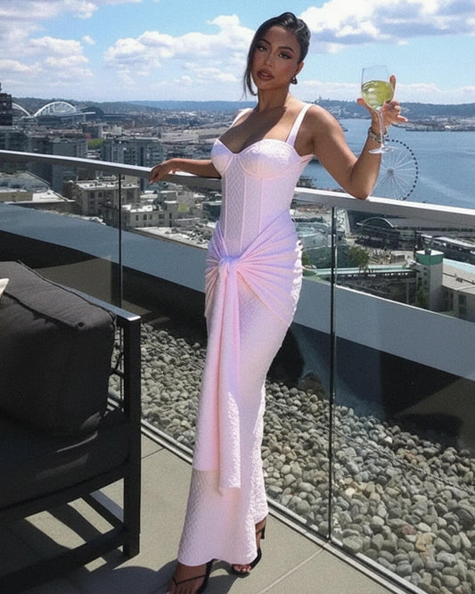 Evette Sleeveless Corset Maxi Dress