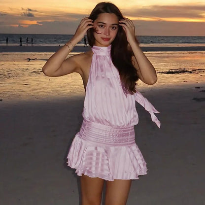 Ezra Backless Mini Dress
