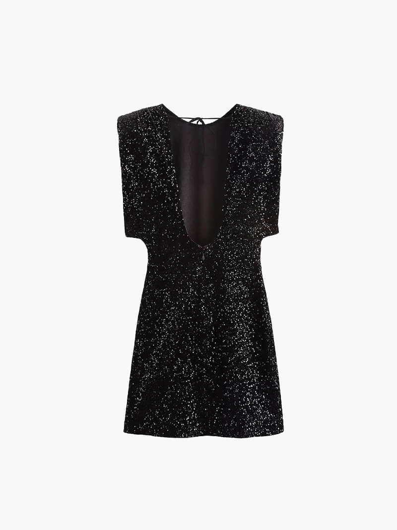 Gillian Glitter Mini Dress