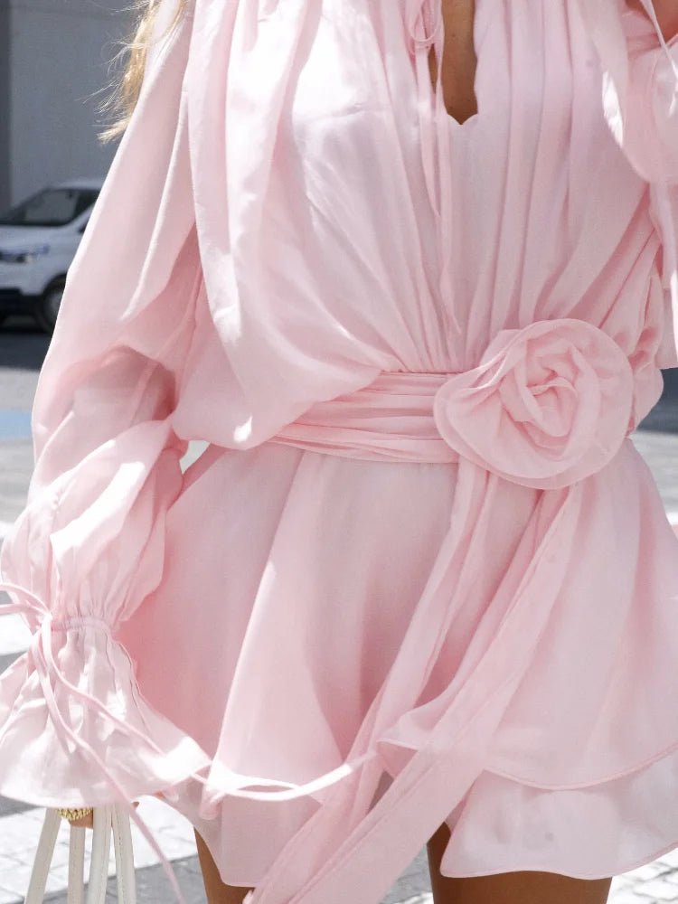 Rosella Pleated Mini Dress
