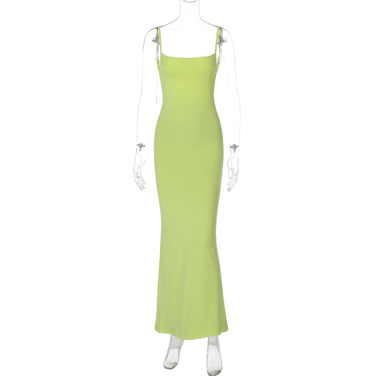 Janet V Neck Strap Maxi Dress