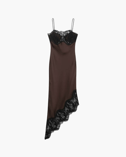 Jenica Lace Satin Sling Dress