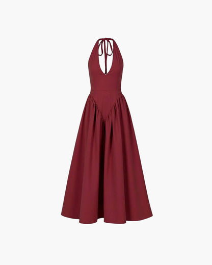 Kristy Deep Neck Maxi Dress