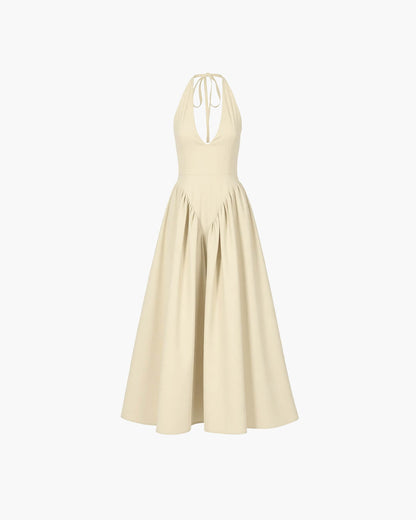 Kristy Deep Neck Maxi Dress