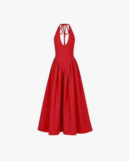 Kristy Deep Neck Maxi Dress