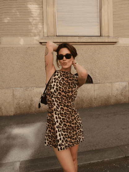 Leona Leopard Mini Dress