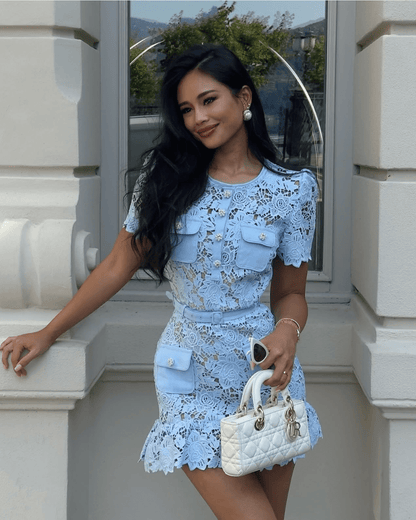 Romy Floral Lace Mini Dress