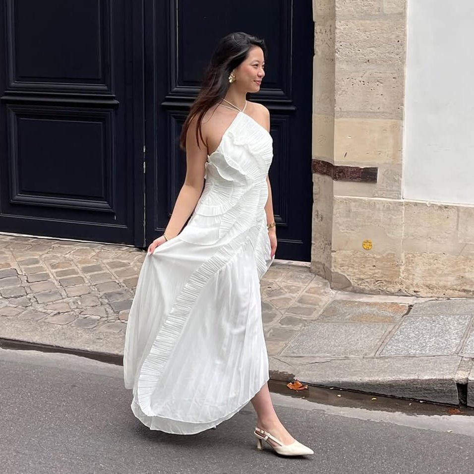 Ruffa Ruffled Tulle Dress