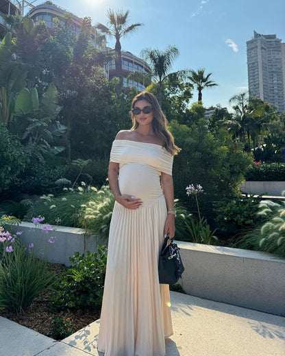 Serena Flowy Off Shoulder Dress