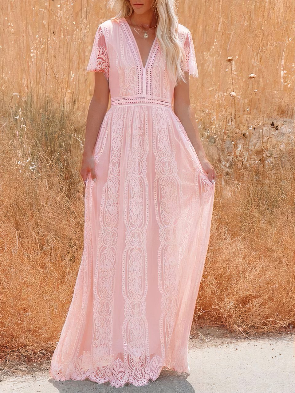 Tilda Bohemian Lace Maxi Dress
