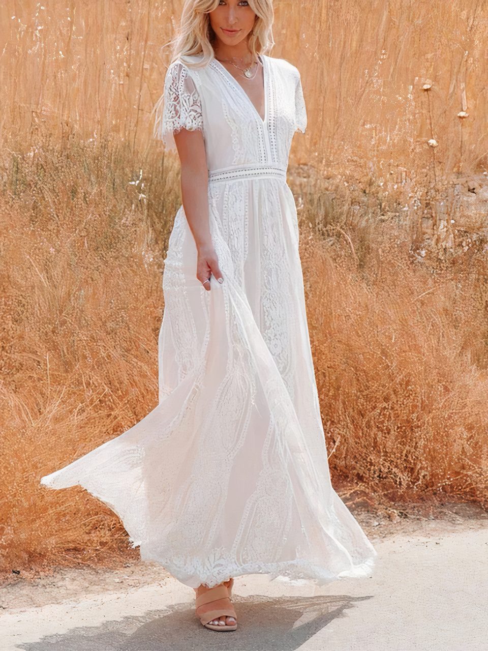Tilda Bohemian Lace Maxi Dress