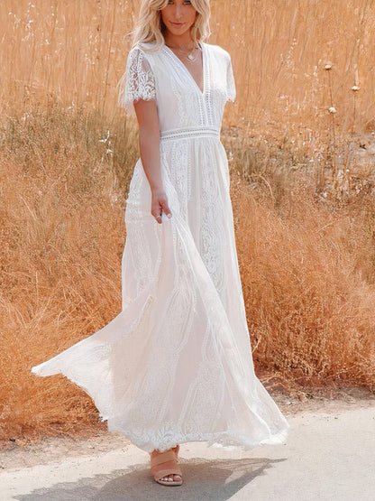 Tilda Bohemian Lace Maxi Dress