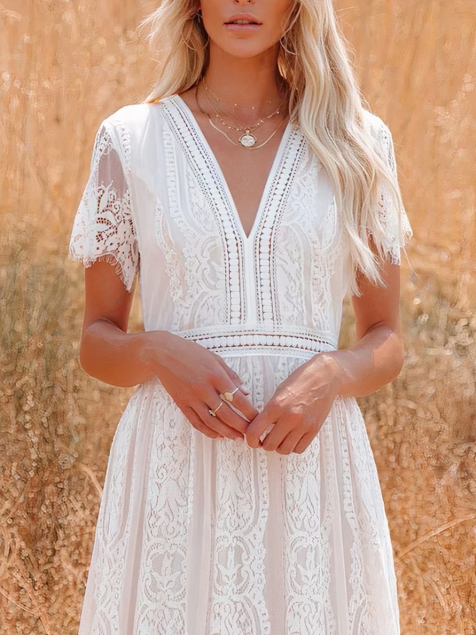 Tilda Bohemian Lace Maxi Dress