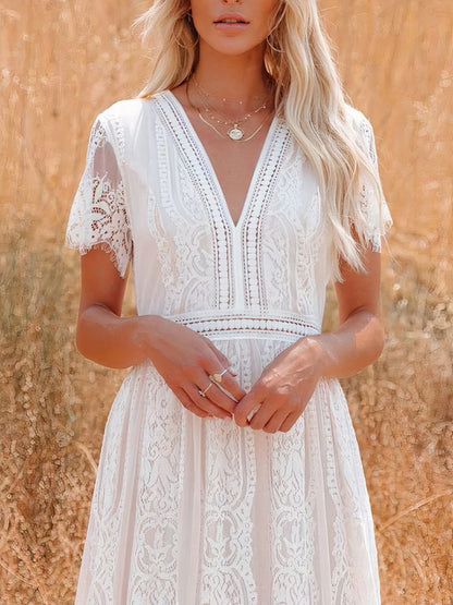 Tilda Bohemian Lace Maxi Dress