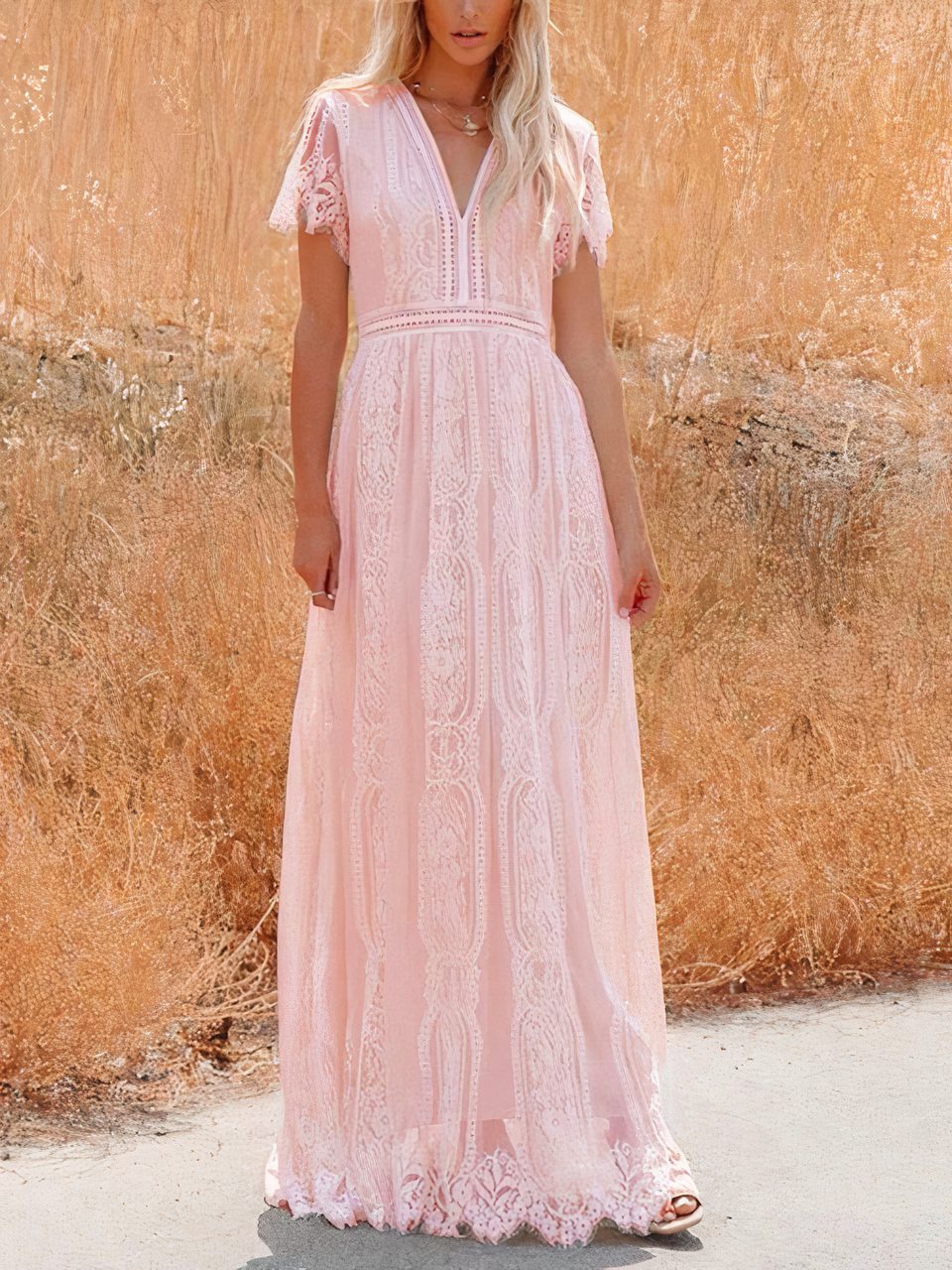 Tilda Bohemian Lace Maxi Dress
