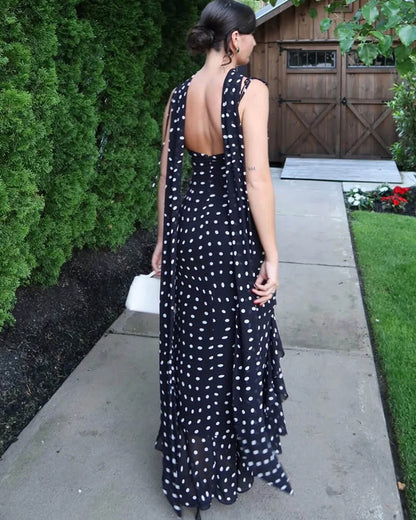 Valerie Polka Dot Maxi Dress