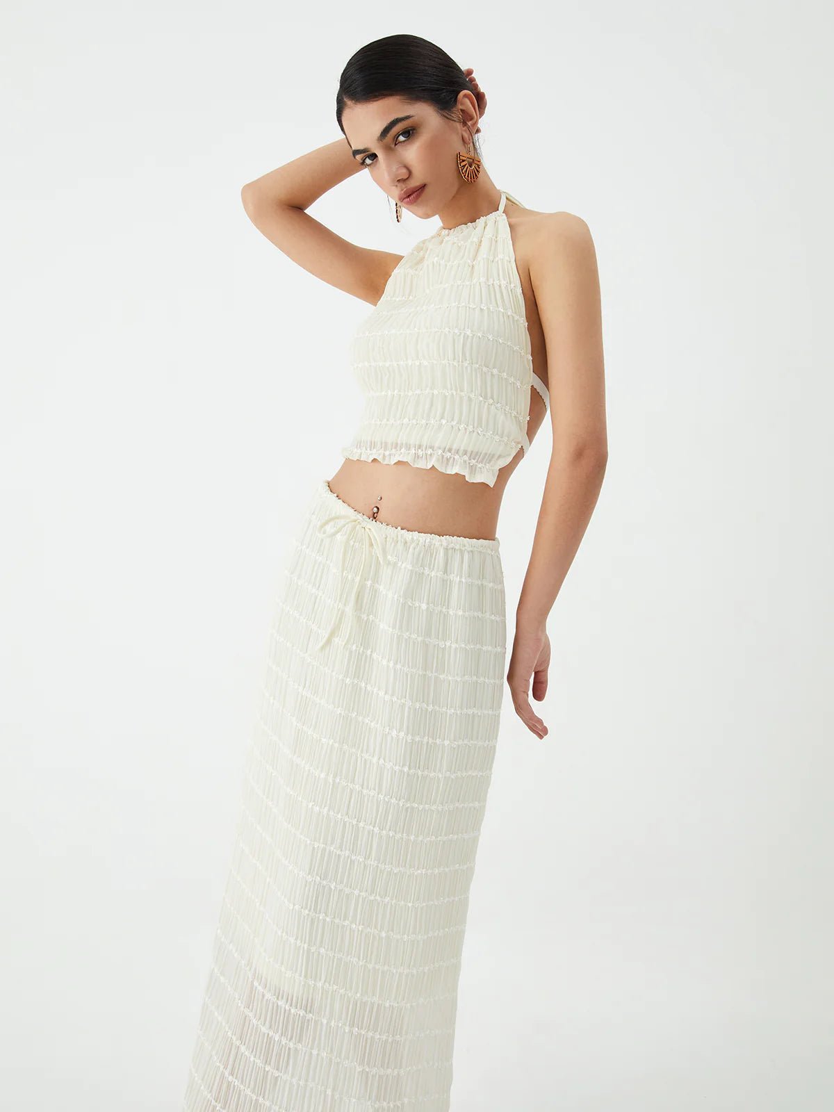 Valerie Two-Piece Set with Frill Details