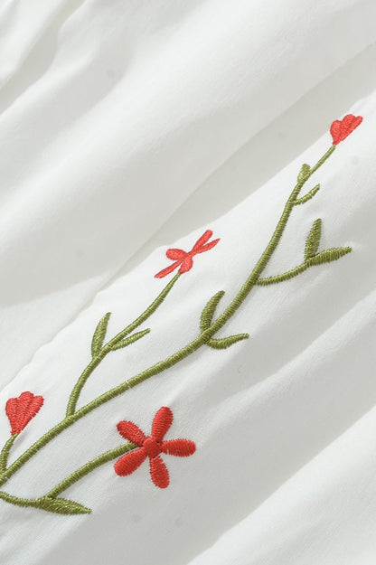 Zofia Sleeveless Embroidered Mini Dress