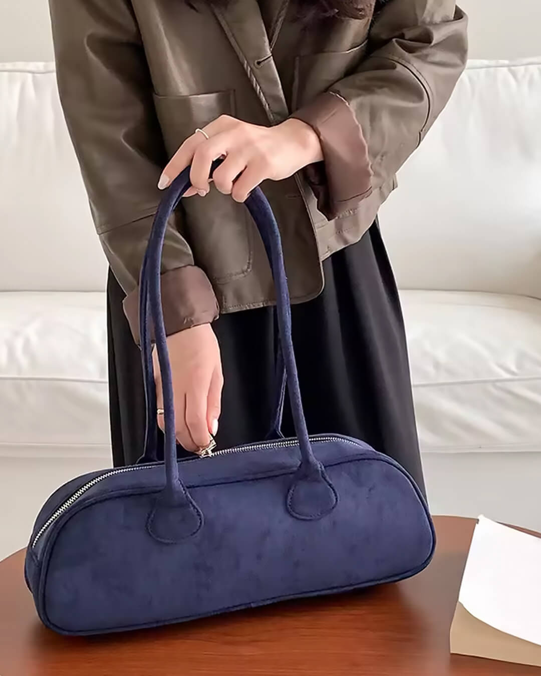 Aveline Vegan Suede Bag
